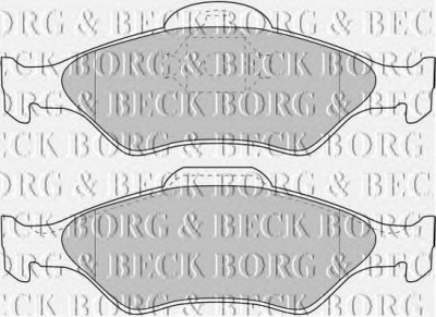 BORG & BECK bbp1616 -  Комплект тормозных колодок, дисковый тормоз